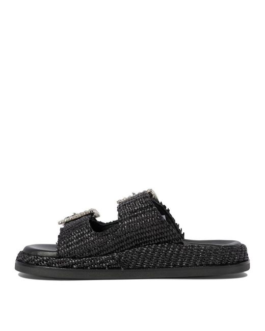 Alibi Black "Greta" Sandals