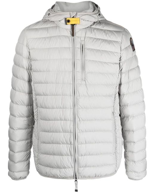 Parajumpers Zip-up Quilted Down Jacket in Gray for Men | Lyst
