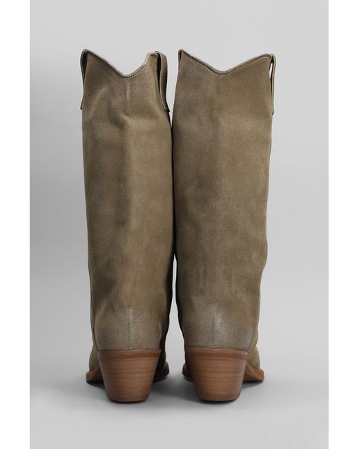 METISSE Green Texan Boots