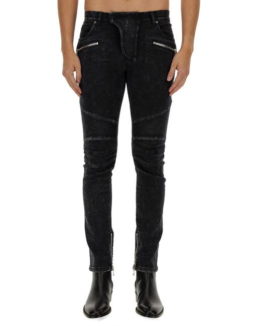 Balmain Black Slim Fit Jeans for men