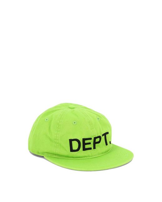 GALLERY DEPT. Green "Dept." Cap for men