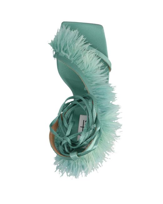 Sebastian Milano Blue 'Feather Wrap’ Sandals