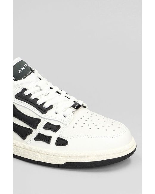 Amiri White Skel Top Low Sneakers