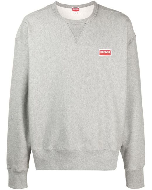 KENZO Gray Paris Cotton Sweatshirt for men