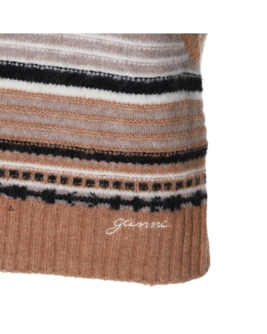 Ganni Brown Sweaters