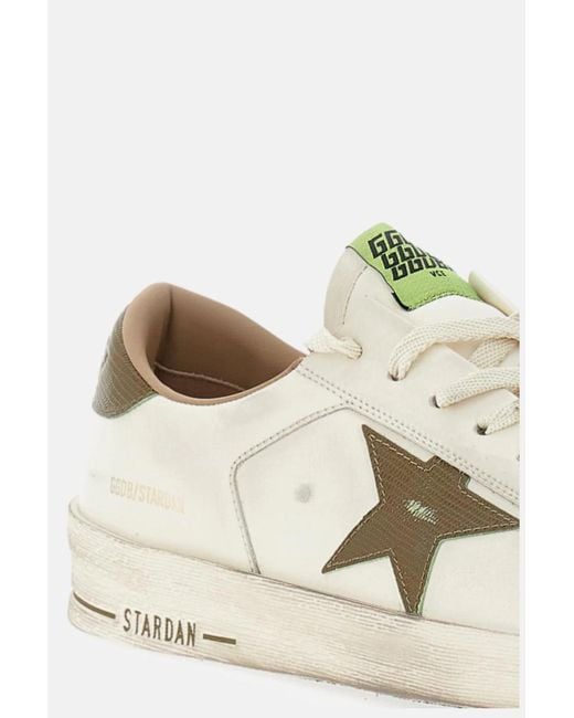 Golden Goose Deluxe Brand White "Stardan" Sneakers for men
