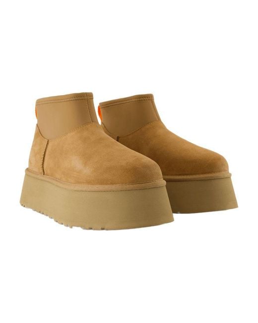 Ugg Brown W Classic Mini Dipper Boots