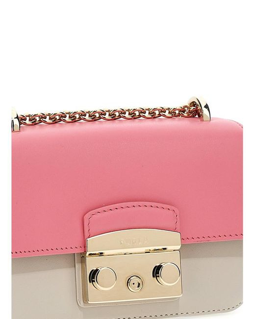 Furla Pink 'Metropolis' Mini Crossbody Bag