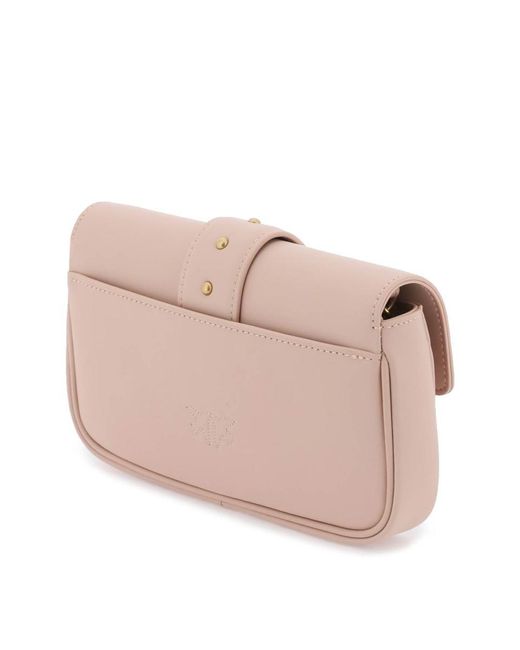 Pinko Pink Love Pocket Simply Crossbody Bag