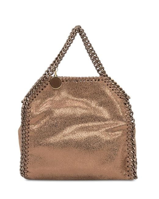 Stella McCartney Brown Falabella Tiny Bronze Bag