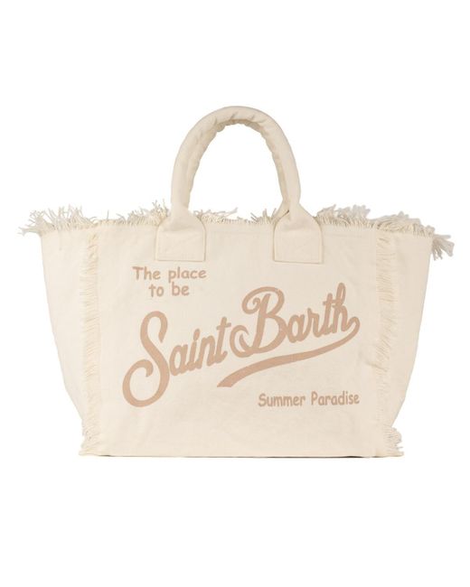 Saint Barth Natural Vanity Tote Bag