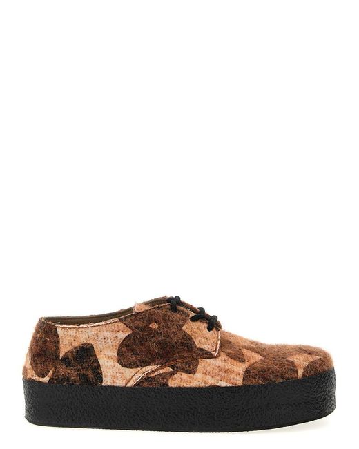 VITELLI Brown 'silk On Doomboh' Lace Up Shoes