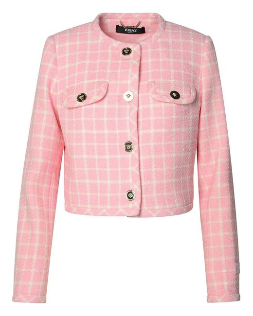 Versace Pink Coats & Jackets