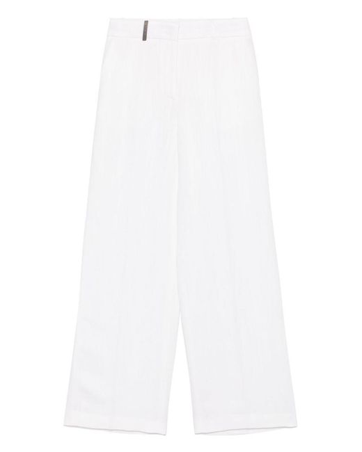 Peserico White Trousers