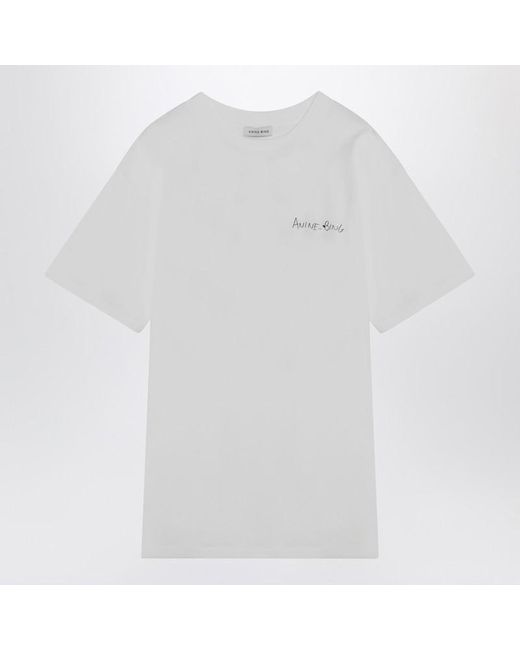 Anine Bing White T-Shirt Walker Lyrics Ivory
