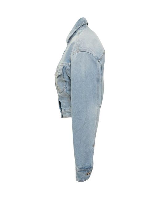 Off-White c/o Virgil Abloh Blue Off- Toybox Short Jeans Jacket