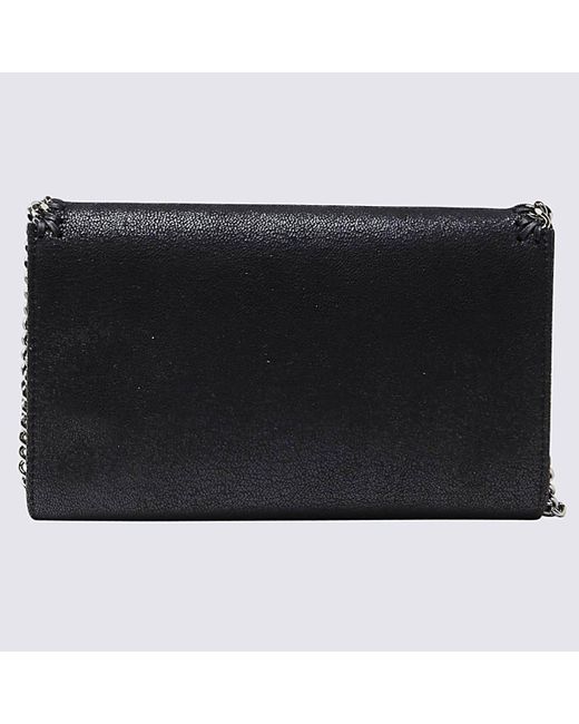 Stella McCartney Black Faux Leather Falabella Shoulder Bag
