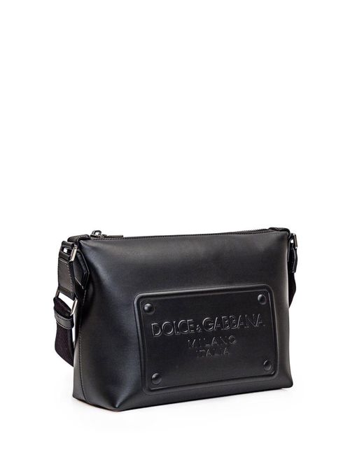 Dolce & Gabbana Black Leather Bag for men