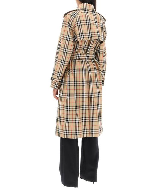 Burberry Natural Check Trench Coat