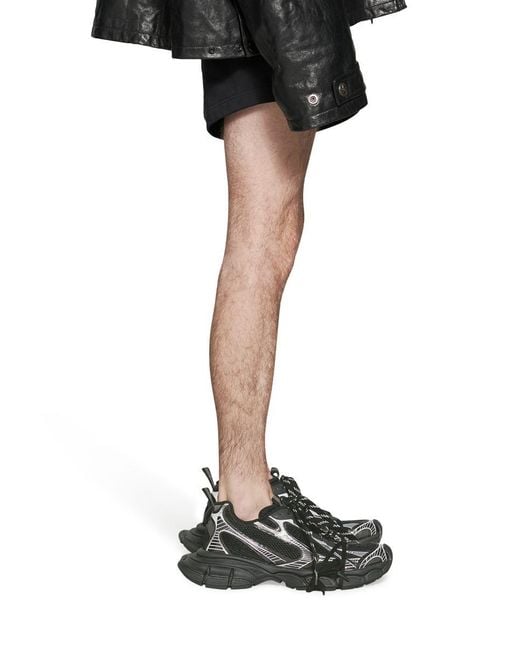 Balenciaga Black 3Xl Mesh-Panel Sneakers for men