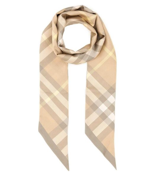 Burberry Natural Scarves And Foulards