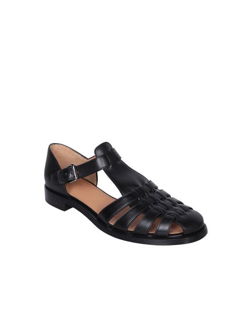 Church's Black Kelsey Cage Sandals