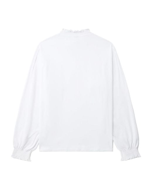 Random Identities White Ls T-Shirt With Bra Logo for men