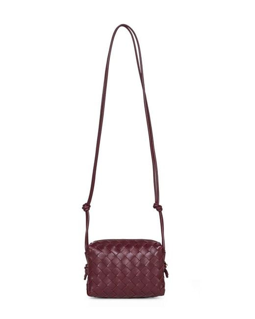 Bottega Veneta Purple Camera Bag "Loop" Mini