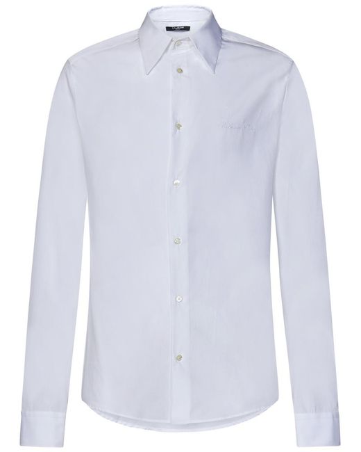 Balmain White Paris Shirt for men