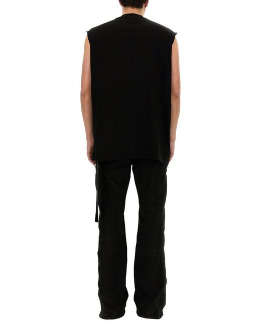Rick Owens Black Cotton T-Shirt for men