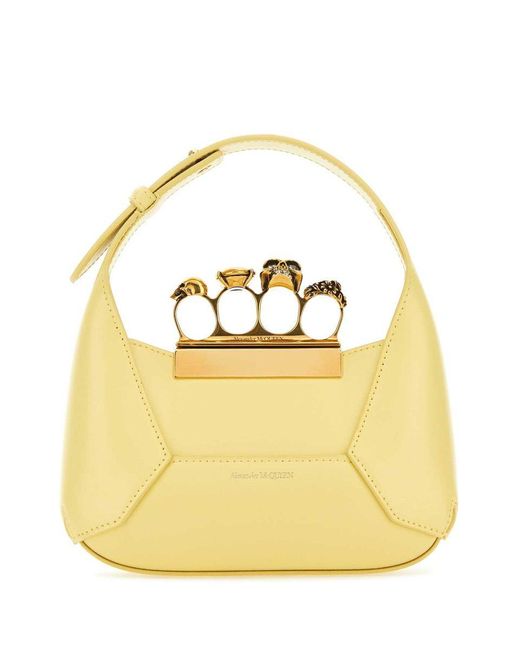 Alexander McQueen Metallic Jewelled Mini Shoulder Bag