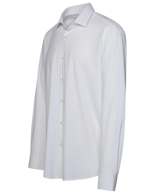 Brian Dales White Recycled Nylon Blend Shirt for men