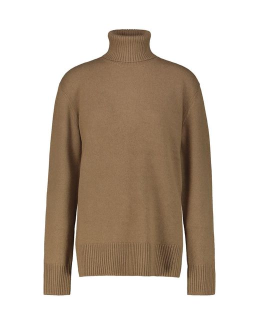 Totême  Brown Cashmere Turtleneck