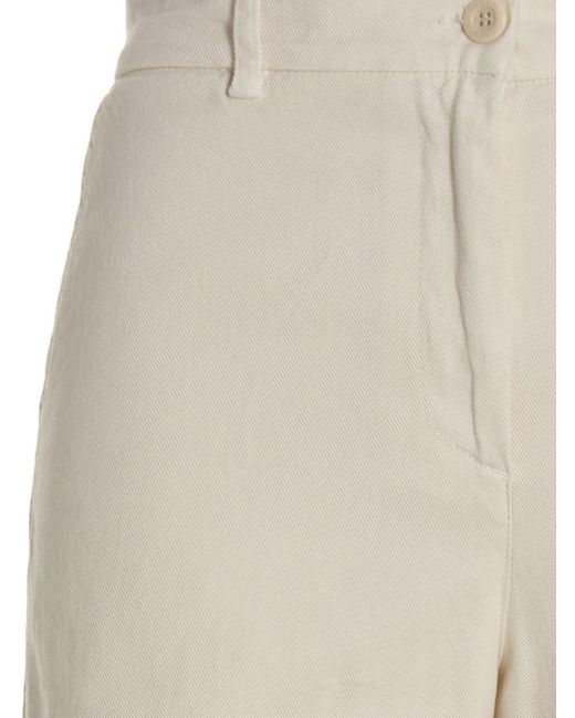 Nude White Wide Leg Jeans