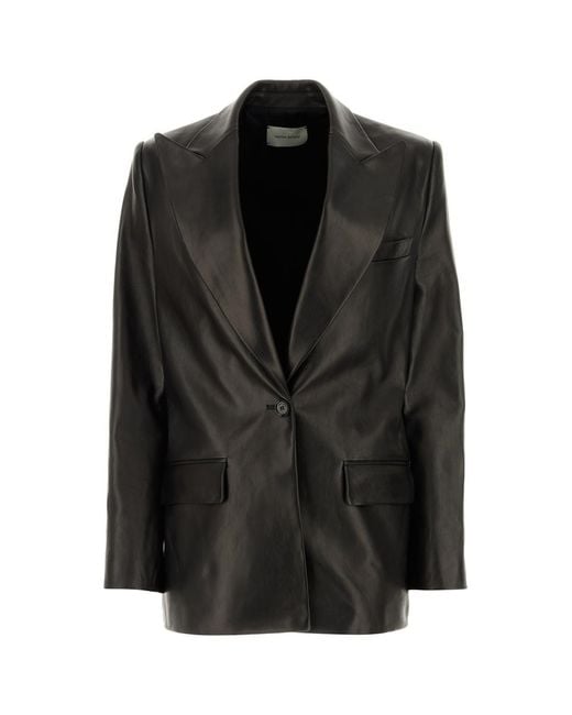 Magda Butrym Black Leather Jackets