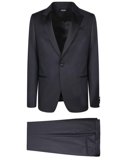 Zegna Black Suits for men