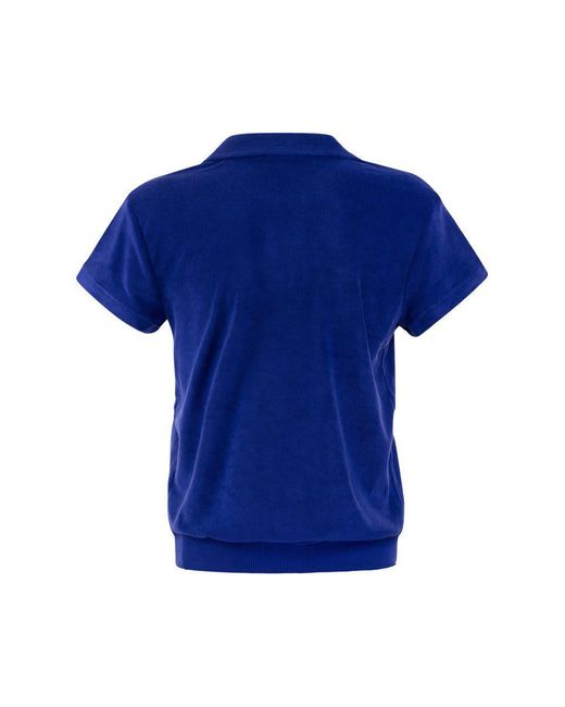 Polo Ralph Lauren Blue Tight Terry Polo Shirt
