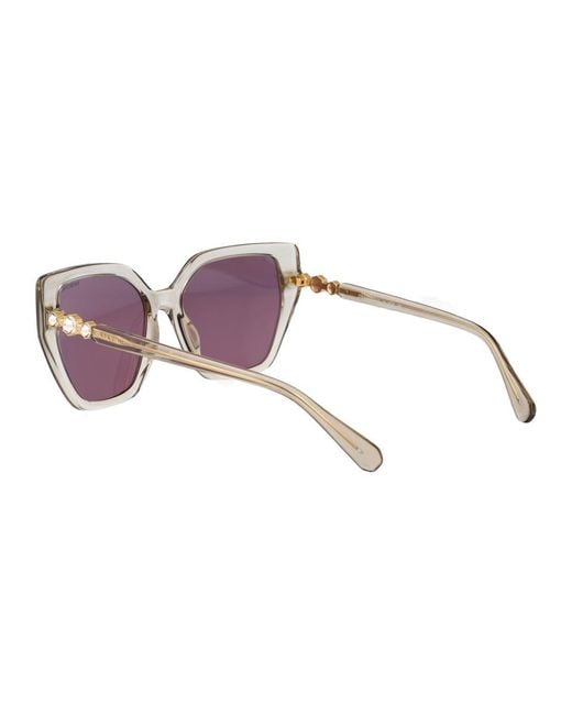 Swarovski Purple Sunglasses