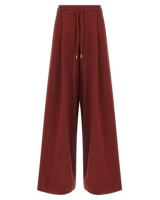 Dries Van Noten Red 'Hadium' Pants