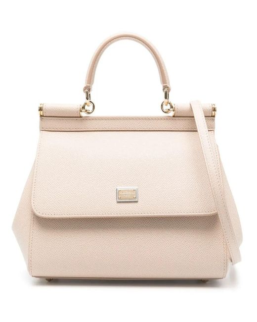 Dolce & Gabbana Natural Sicily Medium Handbag