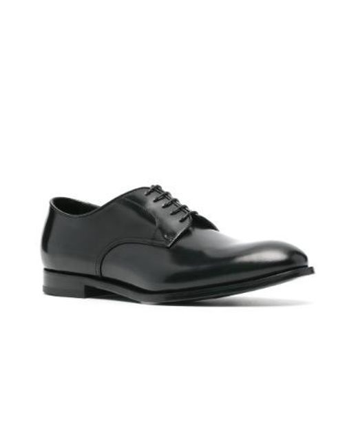 Doucal's Black Flat Shoes for men