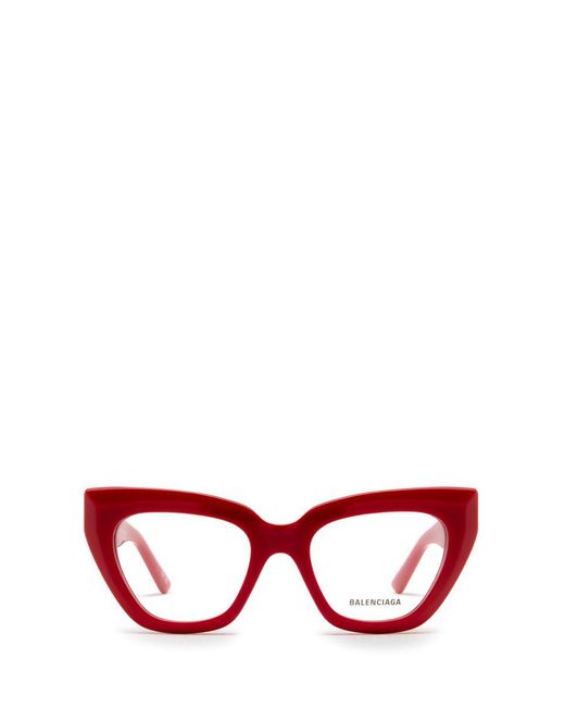 Balenciaga Red Eyeglasses for men