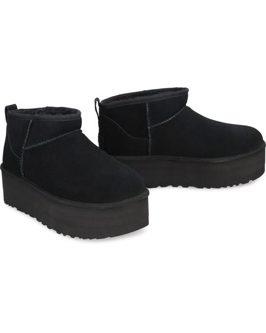 Ugg Black Classic Ultra Mini Boots