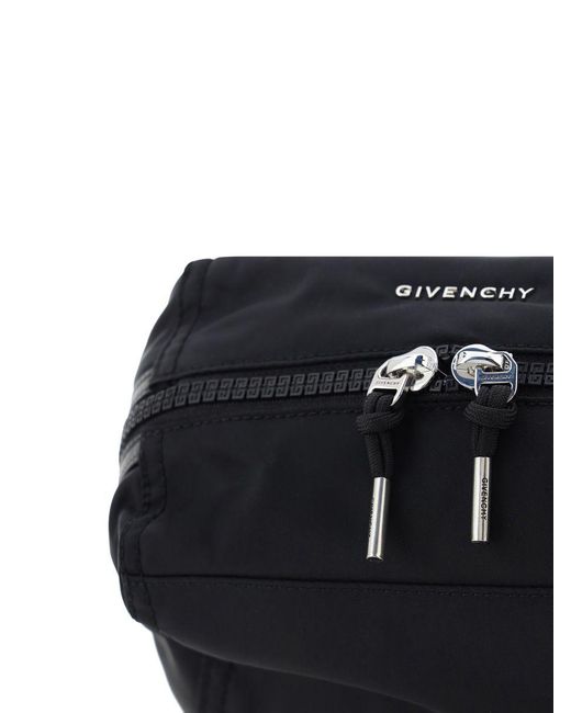 Givenchy Blue Mini Pandora Nylon Messenger Bag for men