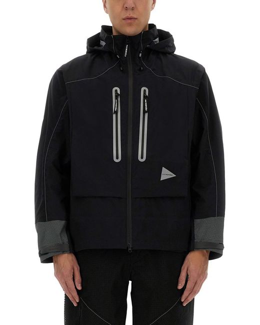 And Wander Black Pertex Shield" Jacket for men