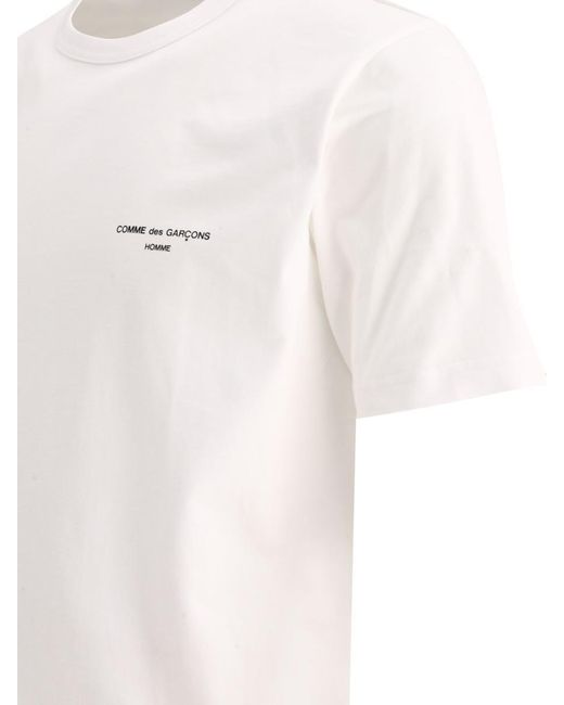 Comme des Garçons White T Shirt With Logo for men