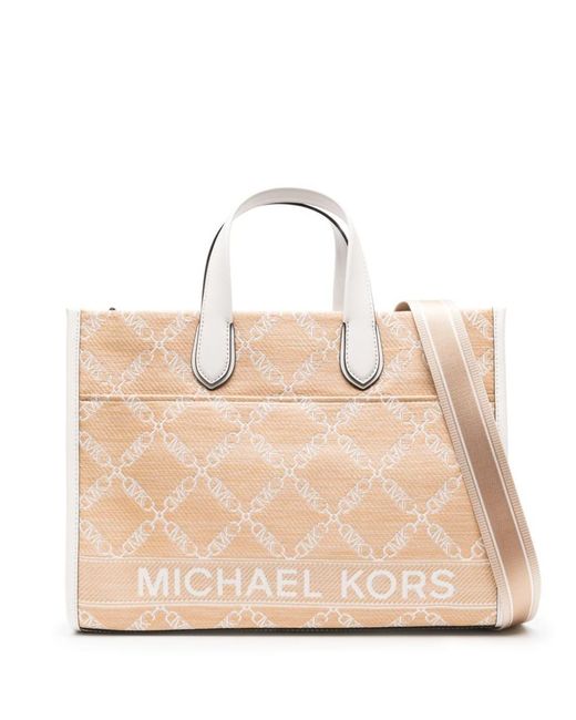 MICHAEL Michael Kors Natural Gigi Rafia Large Tote Bag