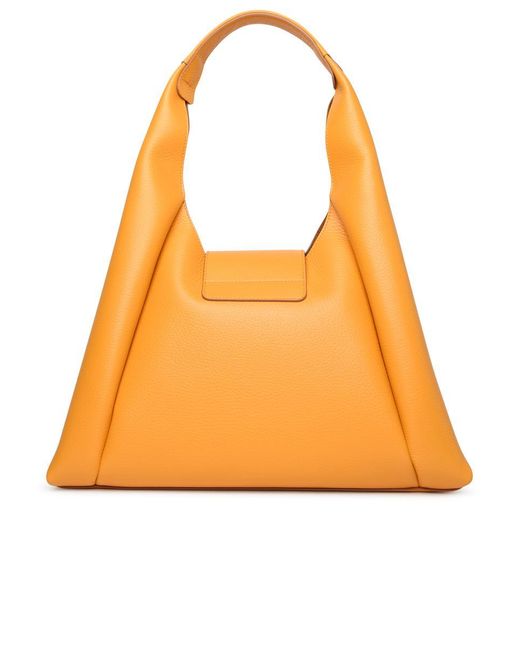 Hogan Orange 'H-Bag' Medium Hobo Bag