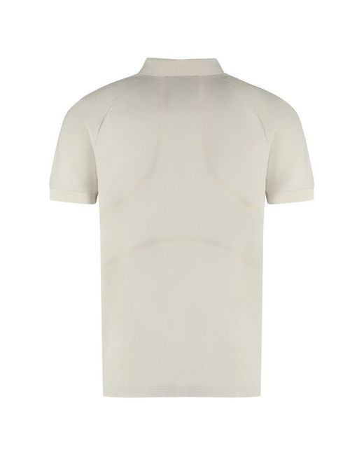 Boss White Technical Fabric Polo Shirt for men
