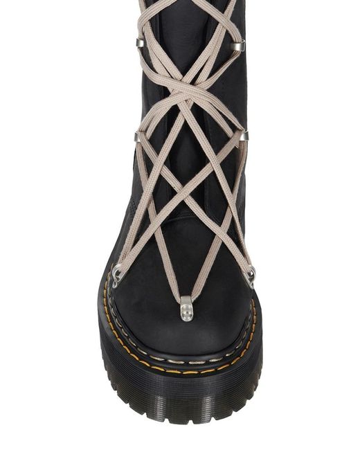 Dr. Martens Black Boot "Quad Sole Pentalace"